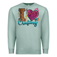 Seafoam i love crafting Premium Sweatshirt - RanaPortraitStore