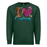 Sports Green i love crafting Premium Sweatshirt - RanaPortraitStore