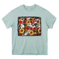 Arona cowhide sunflowers candy canes Christmas background Heavy Core Tee - Jasminsmagicworld