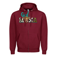 Burgundy girl mama Zipper Hoodie - JahusDesignShop
