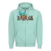 Seafoam girl mama Zipper Hoodie - JahusDesignShop