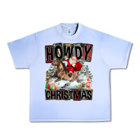Grape Ice Howdy Christmas Rodeo Santa Urban Heavy Tee - FaDigitalArtStudio