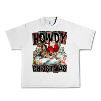Lunar Rock Howdy Christmas Rodeo Santa Urban Heavy Tee - FaDigitalArtStudio