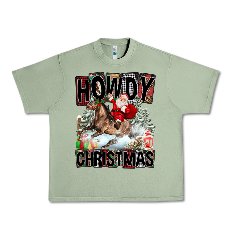 Howdy Christmas Rodeo Santa Urban Heavy Tee by FaDigitalArtStudio | Teevron