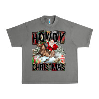 Tornado Howdy Christmas Rodeo Santa Urban Heavy Tee - FaDigitalArtStudio