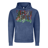 Vintage Denim Baby's First Christmas Vintage Hoodie - CowhideDigitalArt