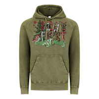 Vintage Olive Baby's First Christmas Vintage Hoodie - CowhideDigitalArt