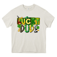 Cream Lucky dude  St. Patrick's Day Heavy Core Tee - CowGirlArtShop