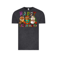 Vintage Black Happy hallothankmas coffee cups Vintage Tee - FaDigitalArtStudio