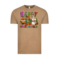 Vintage Coffee Happy hallothankmas coffee cups Vintage Tee - FaDigitalArtStudio