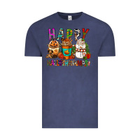 Vintage Denim Happy hallothankmas coffee cups Vintage Tee - FaDigitalArtStudio