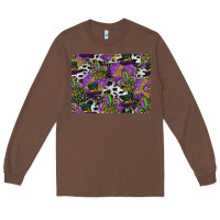 Chestnut mardi gras celebration pattern Long Sleeve Tee - CowhideDigitalArt