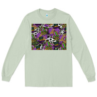 Matcha mardi gras celebration pattern Long Sleeve Tee - CowhideDigitalArt