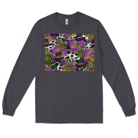 Smoke mardi gras celebration pattern Long Sleeve Tee - CowhideDigitalArt