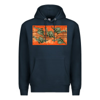 Navy dinosaur brontosaurus sippy cup Premium Hoodie - Artiststas