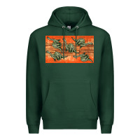 Sports Green dinosaur brontosaurus sippy cup Premium Hoodie - Artiststas