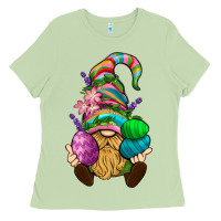 Matcha Easter Holding Eggs Gnome Ladies Tee - BundleAndBundleShop