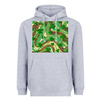 Heather Grey shamrock leopard Heavyweight Hoodie - RanaPortraitStore
