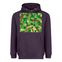 Plum shamrock leopard Heavyweight Hoodie - RanaPortraitStore