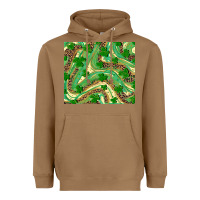 Toasted Coconut shamrock leopard Heavyweight Hoodie - RanaPortraitStore