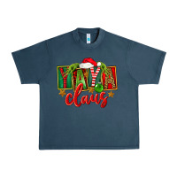 Midnight Navy Christmas Yaya Claus Urban Heavy Tee - FaDigitalArtStudio