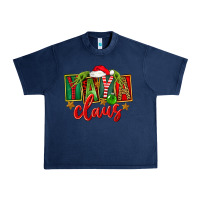 Navy Christmas Yaya Claus Urban Heavy Tee - FaDigitalArtStudio