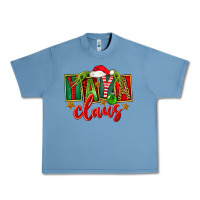 Pebble Blue Christmas Yaya Claus Urban Heavy Tee - FaDigitalArtStudio