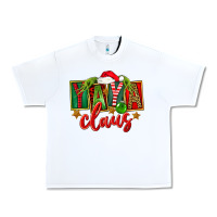 White Christmas Yaya Claus Urban Heavy Tee - FaDigitalArtStudio