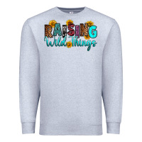 Heather Grey raising wild things Premium Sweatshirt - RanaPortraitStore