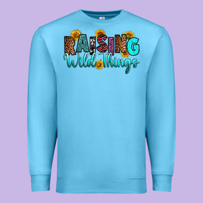Raising Wild Things Premium Sweatshirt Designed By Ranaportraitstore