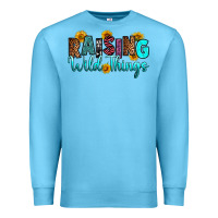 Ocean Blue raising wild things Premium Sweatshirt - RanaPortraitStore