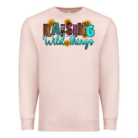 Pale Pink raising wild things Premium Sweatshirt - RanaPortraitStore