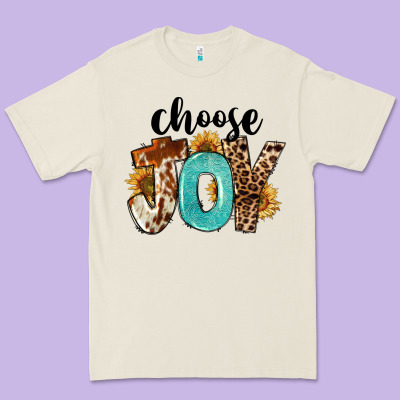 Western Choose Joy Premium Tee Designed By Fadigitalartstudio