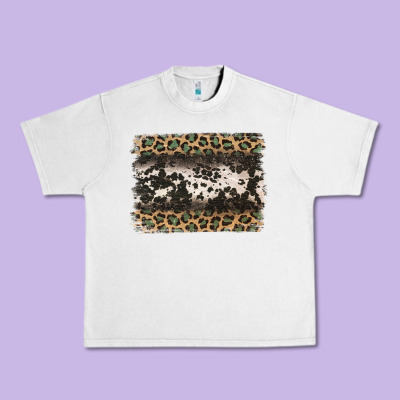 Leopard Cowhide Pattern Background Urban Heavy Tee Designed By Jasminsmagicworld