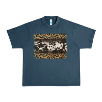 Midnight Navy leopard cowhide pattern background Urban Heavy Tee - Jasminsmagicworld