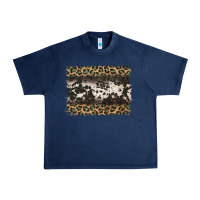 Navy leopard cowhide pattern background Urban Heavy Tee - Jasminsmagicworld