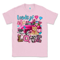 Bubblegum Pink loads of love valentine's day olivia Classic Tee - OliviaCreatesArt