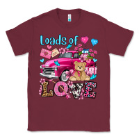 Burgundy loads of love valentine's day olivia Classic Tee - OliviaCreatesArt