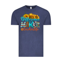 Vintage Denim difference maker teacher life Vintage Tee - BundleAndBundleShop