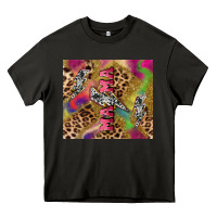Asphalt Colorful leopard lightning bolt tumbler mother's Heavy Core Tee - HowdyJamesFarm