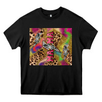 Black Colorful leopard lightning bolt tumbler mother's Heavy Core Tee - HowdyJamesFarm
