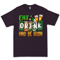 Plum St. Patrick's Eat drink and be Irish Premium Tee - OliviaCreatesArt