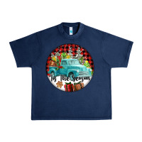Navy Tis The Season Truck Urban Heavy Tee - FaDigitalArtStudio