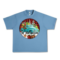 Pebble Blue Tis The Season Truck Urban Heavy Tee - FaDigitalArtStudio