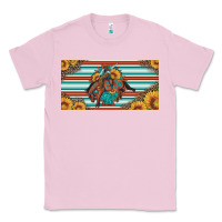 Bubblegum Pink bucking bronco aztec shape license plate Classic Tee - Artiststas