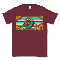 Burgundy bucking bronco aztec shape license plate Classic Tee - Artiststas