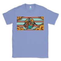 Colony Blue bucking bronco aztec shape license plate Classic Tee - Artiststas