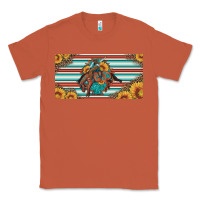 Copper bucking bronco aztec shape license plate Classic Tee - Artiststas