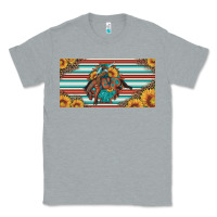 Heather Grey bucking bronco aztec shape license plate Classic Tee - Artiststas