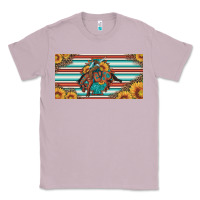 Lilac bucking bronco aztec shape license plate Classic Tee - Artiststas
